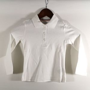 NWOT French Toast Girl's Long-Sleeve Shirt, Size 4, White